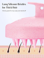 HEETA Scalp Massager Hair Growth, Soft Silicone Scalp Scrubber Shampoo Brush - Image 6