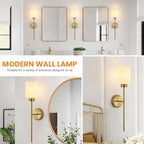Gold Wall Sconces Set of 2 - Image 4