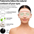 Sleep Mask Silk Eye Mask for Sleeping, Eye Cover Soft Satin Blindfold - Image 2