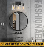 Bathroom Light Fixtures, 3-Light Vanity Lights, Modern Wall Lamp - Image 2
