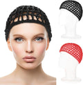 WLLHYF Wig Cap Thick Long Hair Caps Adjustable Net Mesh Braided Weaving Making by WLLHYF
