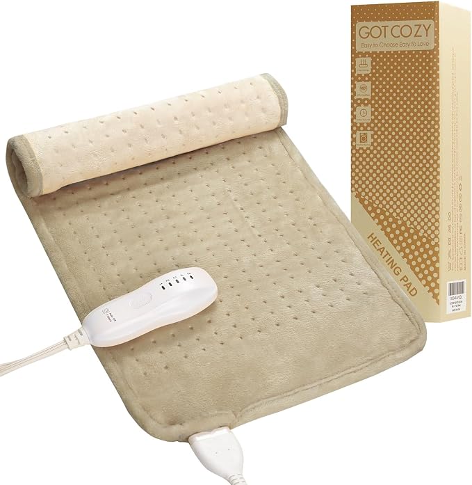 GOTCOZY Heating Pad for Back Pain Relief & Cramps, Electric Heating Pads for by EASYTOCHOOSEEASYTOLOVE