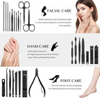 MINKINH Manicure Set Professional Nail Clipper Kit-26 Pieces Stainless Steel - Image 3