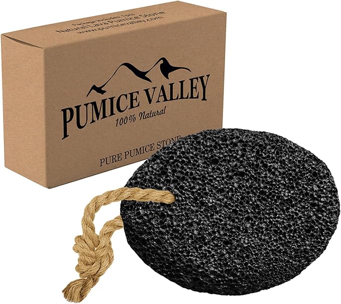 Pumice Stone - Natural Earth Lava Black - Callus/Corn Remover by PumiceValley
