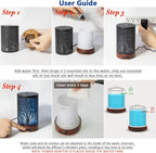 EQUSUPRO Essential Oil Diffuser Aromatherapy Diffuser 150ml - Image 7