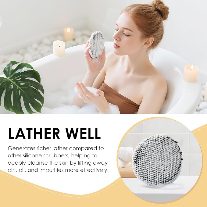 INNERNEED Food-Grade Silicone Body Scrubber Gentle Cleansing Brush - Image 8