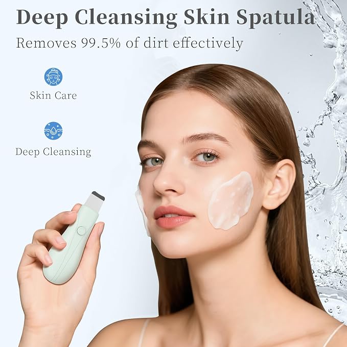 Blackhead Remover Tools, Skin Scrubber Face Spatula Deep Pore Cleaner - Image 2