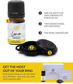 Essence Wearable Aromatherapy Nasal Diffuser – Lemon Essential Oil Nose Ring - Image 4