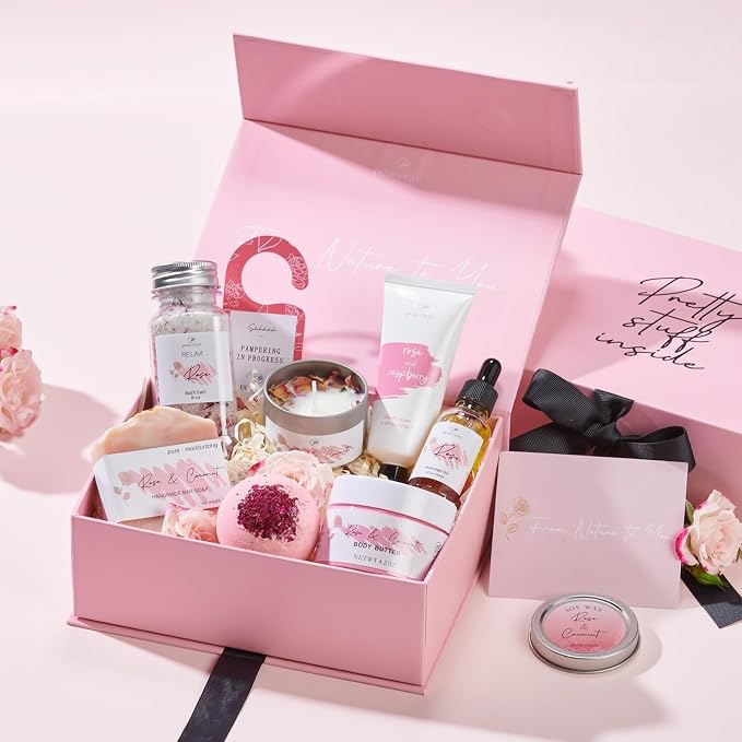 Mother's Day Gift for Mom Spa Gifts Bath Baskets Relaxing Spa Self Care Gift - Image 2