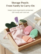 Rena Chris Gua Sha and Face Roller Set - 7 in 1 Face Skin Care Tools - Image 8