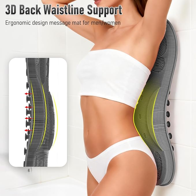 Back Scrubber Body Bath Cushion Tub Bathtub Back Lumbar Support Ergonomic - Image 3