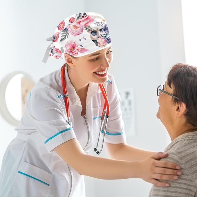 Ethnic Aztec Pattern Adjustable Scrub Cap Hat - Image 6