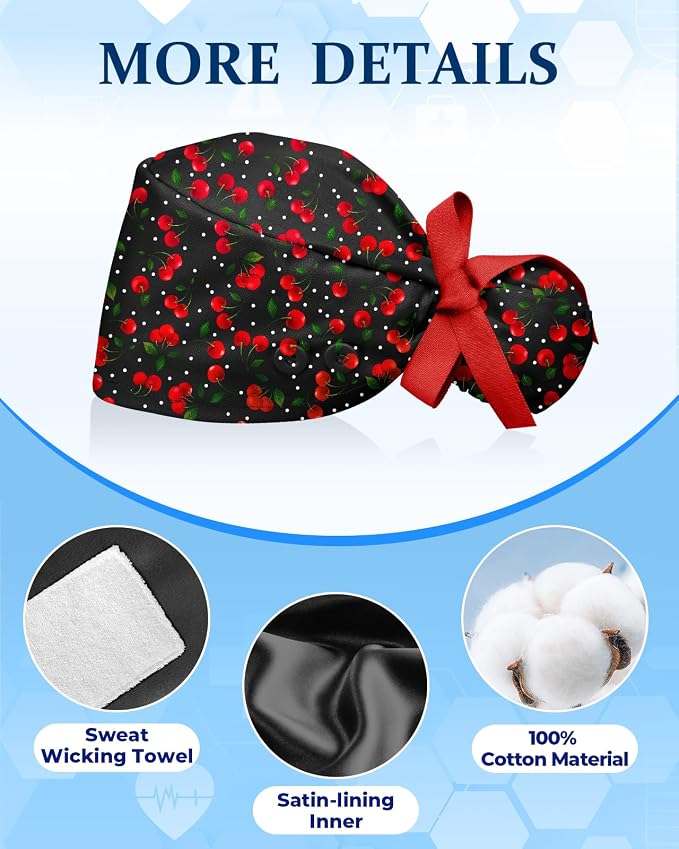 Plifal 100% Cotton Scrub Cap - Image 3