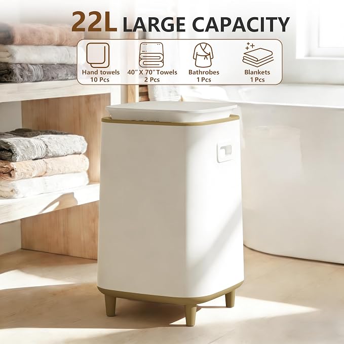 22L Towel Warmer for Bathroom – Fast Heating Blanket Warmer, Fits Two 40" x 70" - Image 6