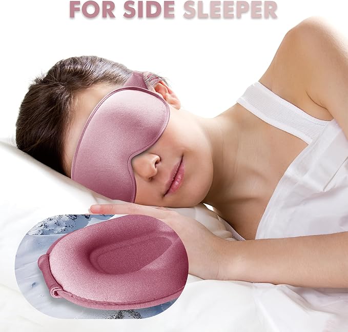 Sleep Eye Mask for Men Women, Sleeping Mask for Side Sleeper, Travel Blackout - Image 3