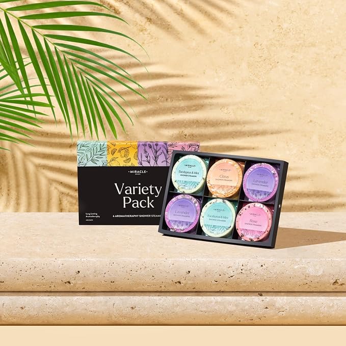 Miracle Made Aromatherapy Shower Steamers Variety Pack – Essential Oil Scented - Image 7