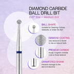 PANA 3/32" Diamond Carbide Ball Bit- Style 01, Medium Grit - Image 3