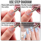 30Pcs Pedicure Care Diamond Nail Drill Bits, Professional Safety Cuticle Nail - Image 3