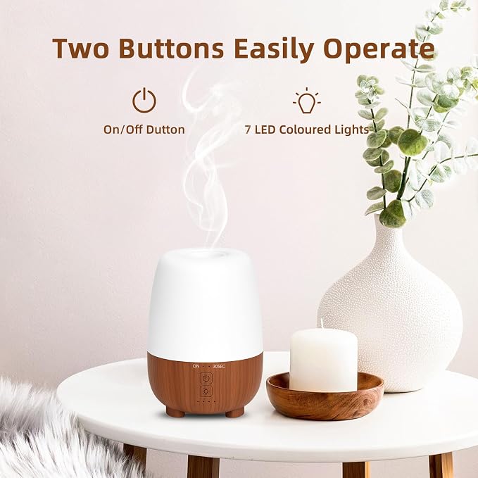 SEEDSEEL 150ML Rechargeable Battery Essential Oil Diffuser, Portable Cordless - Image 6