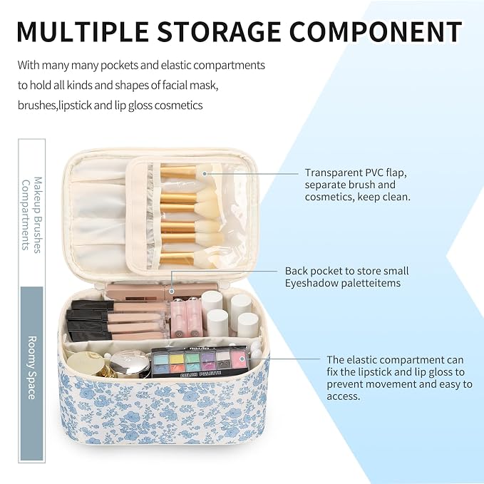OCHEAL Makeup Bag Portable Cosmetic Bag - Image 3