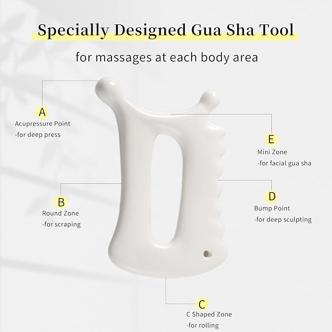 Advanced Ceramic Gua Sha Tool, Body gua sha tool - Image 6