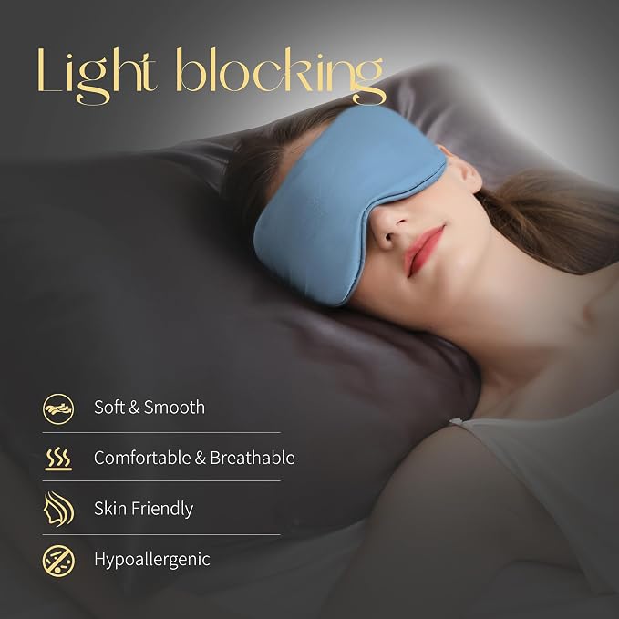 ZIMASILK Adjustable 100% 22 Momme Mulberry Silk Sleep Mask - Image 3