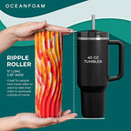 Oceanfoam Ripple Travel Foam Roller Firm Mini Foam Roller - Image 2