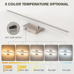 JUSHENG Brushed Nickel Vanity Lights - Image 2