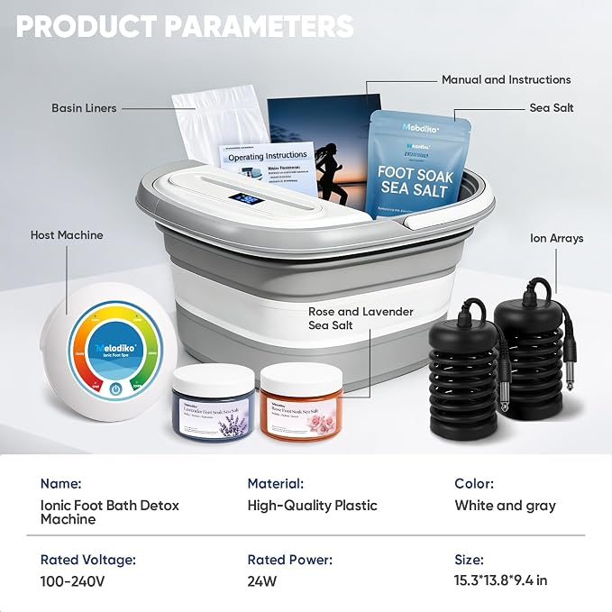 Ionic Foot Bath Detox Machine, Premium Ion Foot Spa - Image 6