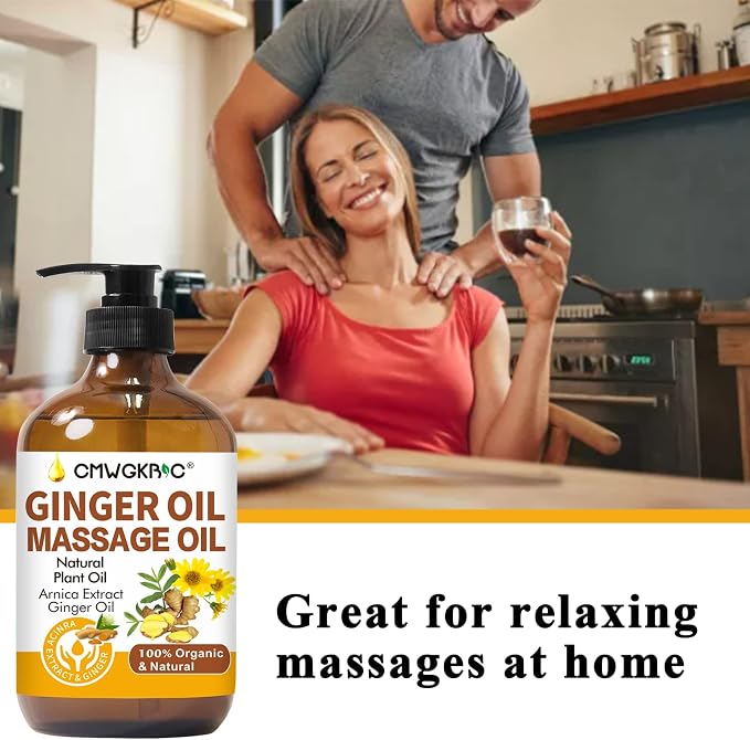 2 Pack Ginger Oil Lymphatic Drainage Massage, Belly Drainage Ginger Oil-Warming - Image 5