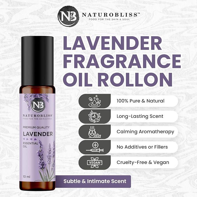 NaturoBliss Lavender Essential Oil Roll On, 10 ml - Image 2