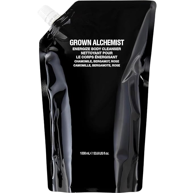 Grown Alchemist Energize Body Cleanser Refill Pouch. Chamomile, Bergamot & Rose by GrownAlchemist