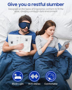 LC-dolida Sleeping Headphones Eye Mask, Sleep Mask - Image 2