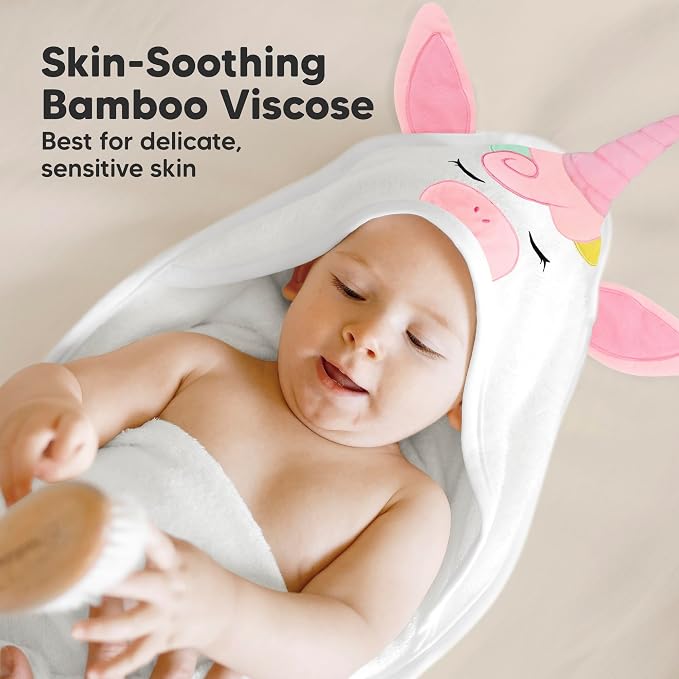 KeaBabies Hooded Baby Towel for Newborn - Image 3