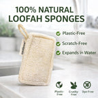 Natural Loofah Dish Sponges 4 Pack – 100% Plant-Based Luffa Scrubber - Image 2