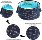 Foot Bath Basin, 13.8 Diameter, 7.5 inches high Portable Travel Collapsible - Image 4