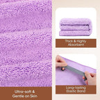 AIDEA Microfiber Hair Towel, 40 X 20 Inches Soft Wrap - Image 3