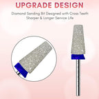 Makartt Electric Nail Drill Bits: Tapered Barrel Carbide Diamond Sanding Bit - Image 2