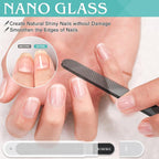 Glass Nail File Buffer with Case - Image 2