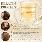 Collagen Hair Mask, Deep Repair Conditioning Argan Oil Hair Mask - Image 5