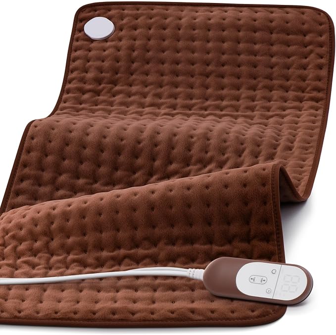 VALGELUIK 17x33 Heating Pad for Pain Relief | Ultra-Soft Microplush Fabric | 6 by VALGELUIK