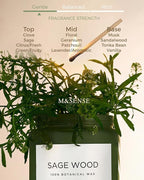 M&SENSE Sage Wood Scented Candles - Image 2