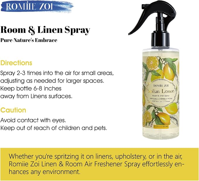 ROMIIE ZOI Room Spray Lemon, Air Freshener Spray Made - Image 2