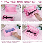 Gusnilo Nail Tool Sterilizer Box Disinfectant Jar Plastic Disinfectant - Image 4