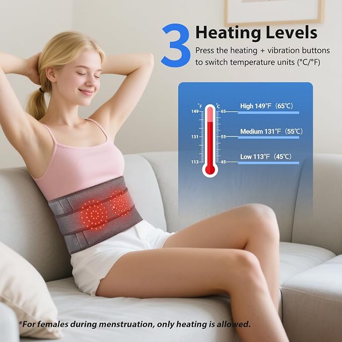 Lower Back Massager with Heat, Heating Pad - Image 2