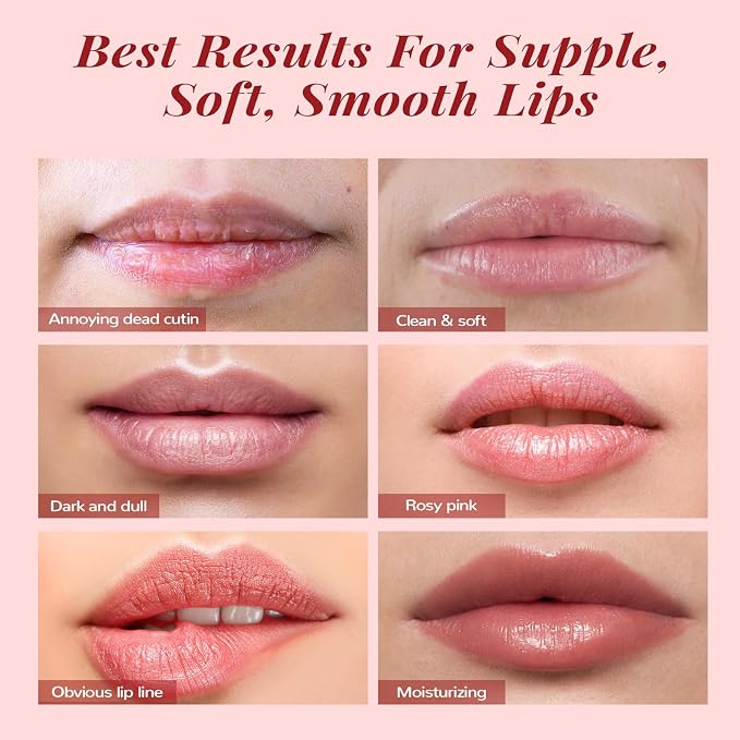 Lip Scrub & Lip Mask Set, Overnight Treatment Lip Care Products, Mothers Day - Image 6