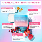 Kopari Pink Glow Exfoliating Body Polish, AHA Vegan Body Scrub - Image 2