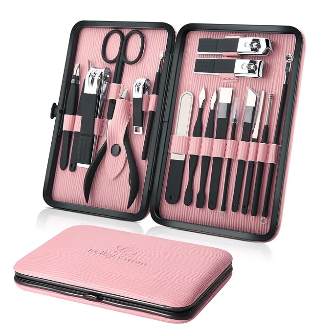 Manicure Set Professional Nail Clippers Kit Pedicure Care Tools- Stainless by KeibyCitom