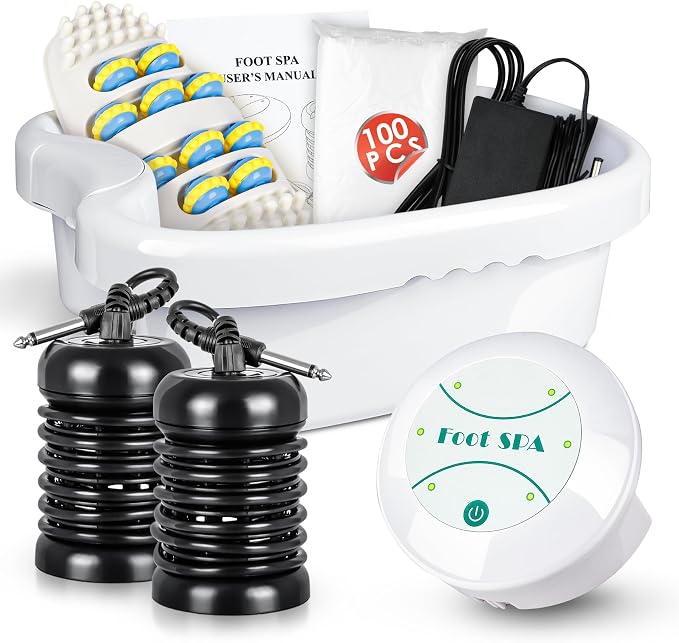 Ionic Foot Detox Machine, Portable Ionic Detox Bath Cleanse Spa Machine by Boeetech