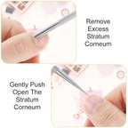2 PCS Nail Cleaning Cuticle Stick, Stainless Steel, Cuticle Pusher Remover Dead - Image 6